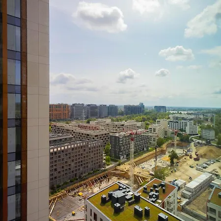 Towarowa Tower Apartment, Free Parking Apartman Varsó